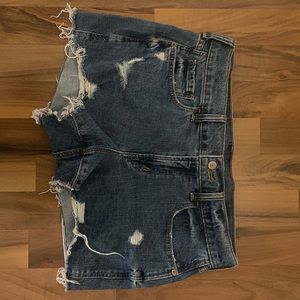 Old Navy Blue ripped denim shorts